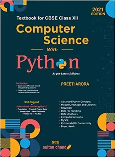 Computer Science With Python:Textbook For CBSE Class 12 by Preeti Arora