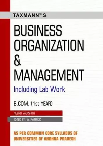 Business Organization and Management (B.Com. Ist Year)