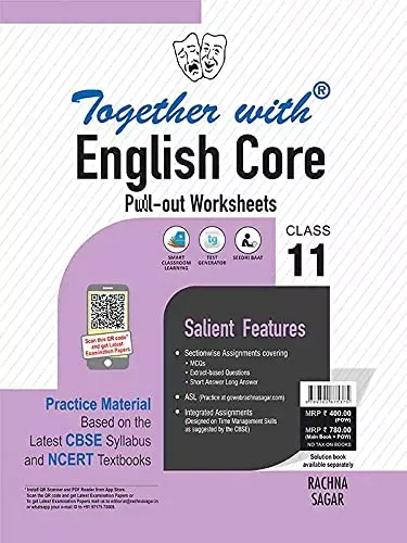 Together with CBSE English Core Pullout Worksheets for Class 11 (New Edition 2021-2022)