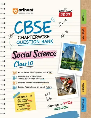 CBSE Social Science Class 10 Chapterwise Question Bank for Board Exam 2027 | 1Chapterwise PYQs with Revision Theory, Detailed Solutions, Exam Tips & Sample Papers as per Latest CBSE Syllabus & Exam Pattern