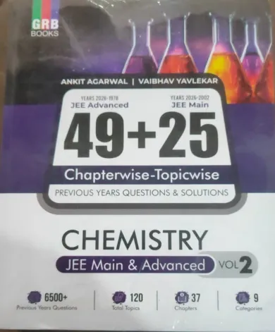 49+25 Years Chap.wise Topic Wise Chemistry Jee Main & Advanced- {Vol- 1 2}