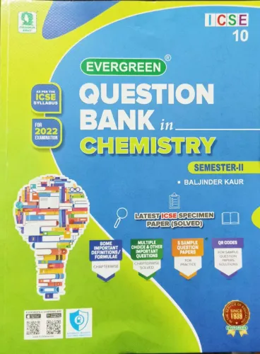 CBSE Question Bank In Chemistry Sem -2 Class -10  2022
