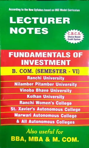 LN Fund. Of Investment (Hon. Sem-6 D-4)