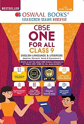 Oswaal CBSE One for All, English Lang. & Lit., Class 9 (For 2022 Exam)