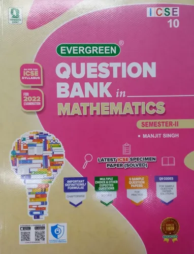 Icse Question Bank In Mathematics Term -2- Class 10
