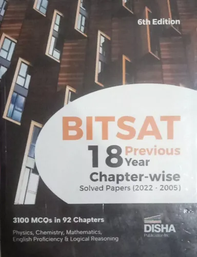 BITSAT 18 Previous Year Chapter - Wise Solved Papers (2022-2005)