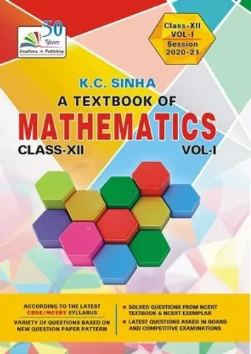 A TEXT BOOK OF MATHEMATICS (CLASS- 12) Volume- 1