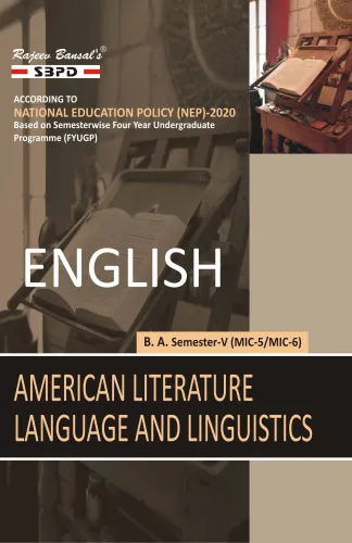 English American Literature (MIC-5) Language and Linguistics (MIC-6) B.A. 5th Sem According to NEP