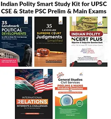 Indian Polity Smart Study Kit for UPSC CSE & State PSC Prelim & Main Exams-set of 5 books