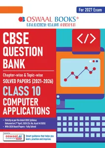 Oswaal CBSE Class 10 Computer Applications Question Bank 2026