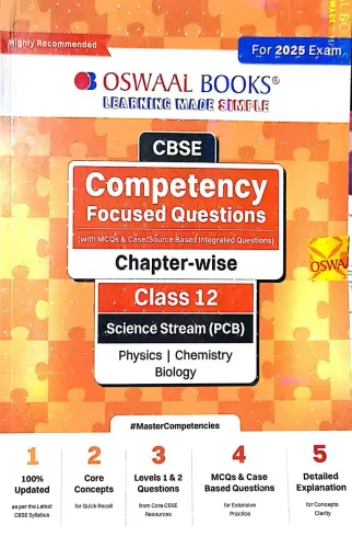 CBSE Competency Focused Questions Chapter-wise Class-12 Science Stream (PCB)