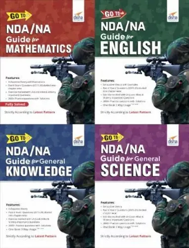 GO TO NDA/ NA Study Package for Mathematics, English, General Knowledge & Science-set of 4 books