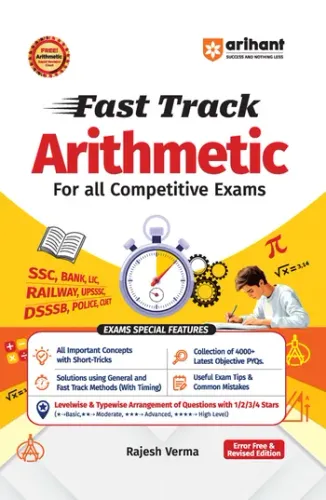 Fast Track Arithmetic | 4000+ MCQs & PYQs with Short Tricks, Fast Calculations & Level-Wise Practice | Useful for SSC, Banking, Railway, UPSSSC, DSSSB, Police & CUET | Completely Revised Edition 2027