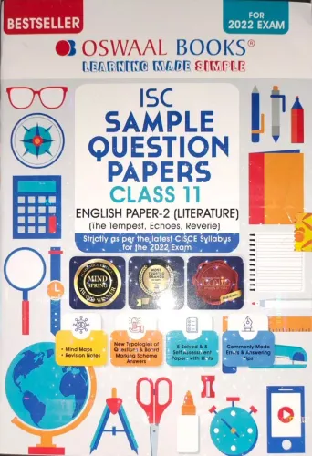 Oswaal ISC Sample Question Paper Class 11 English Paper 2 Literature Book (For 2022 Exam)