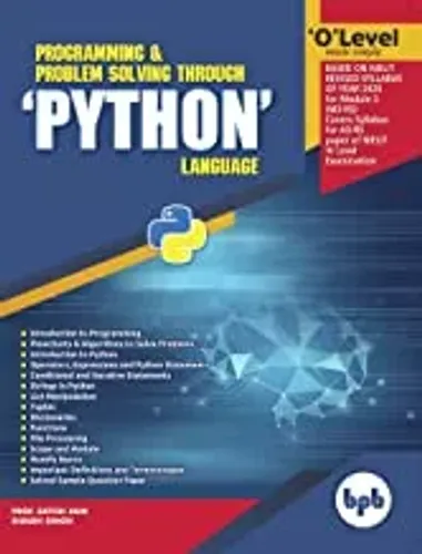 O Level Programming and Problem Solving Through Python Language