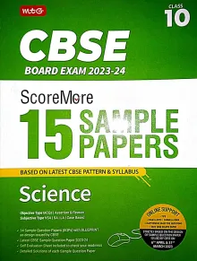 CBSE Score More 15 Sample Papers Science-10 {2023-24}