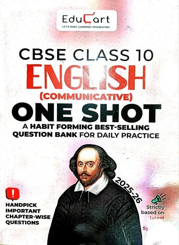 One Shot Cbse Question Bank English Communicative-10 (2025-26)