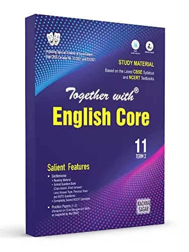 Rachna Sagar Together With CBSE Question Bank Study Material Term 2 English Core Books for Class 11th 2022 Exam, Best NCERT MCQ, OTQ, Practice & Sample Paper Series