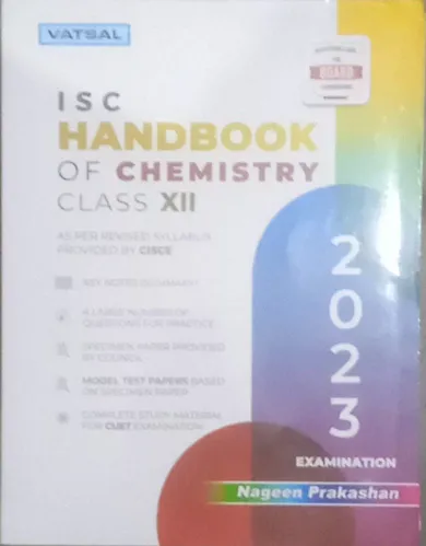 Isc Handbook Of Chemistry Class -12 (2023)