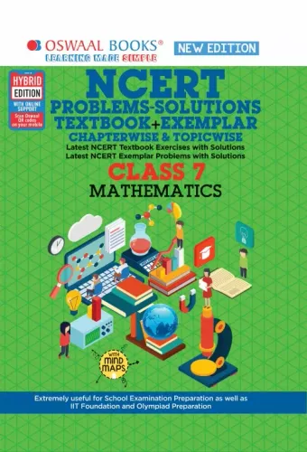 Oswaal NCERT Problems - Solutions (Textbook + Exemplar) Class 7 Mathematics Book (For 2022 Exam)