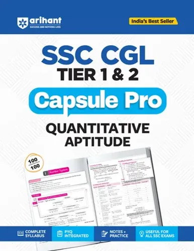 SSC CGL (Tier 1 & 2) Quantitative Aptitude Capsule Pro Notes | Complete Syllabus, PYQ Integrated, Notes & Practice | Useful for All SSC Exams