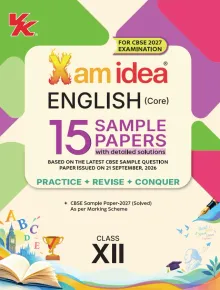 Xam Idea 15 Sample Papers English Core Class 12 (2026-27)